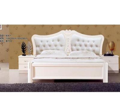 簡歐式雙人床 白色實木床 1.8米雙人床 億網(wǎng)家居套房系列