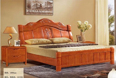 【廠家直銷 特價1.8*2m雙人床 進(jìn)口新西蘭松木306# 南康實木床】價格,廠家,圖片,床類,南康市龍緣木業(yè)廠-