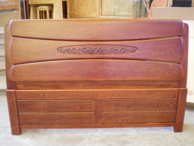 【順德家具 批發水曲柳大床 實木床1.8米 雙人床 床具 8021#】價格,廠家,圖片,床類,南康一品家緣家具廠-