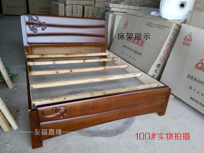床類-廠家直銷實木床 1.5米1.8米橡木床 南康實木家具-床類盡在阿里巴巴-南.