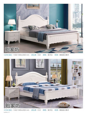 貽家坊家具,南康美式田園家具,江西韓式田園家具招商,白油實木床生產廠家