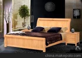 【眾邦家具 歐柯品牌 高檔橡木實木床821# 廠家直銷】價格,廠家,圖片,床類,南康市眾邦家具廠-