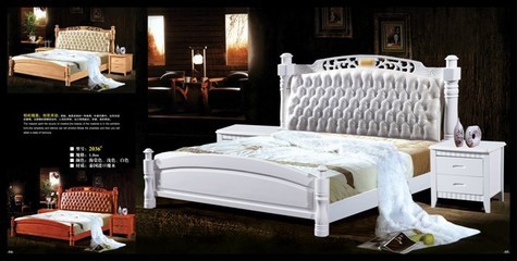 【廠家直銷 泰國進口橡木床 1.8米實木床 雙人特價實木床】價格,廠家,圖片,床類,南康遠昌家具廠-