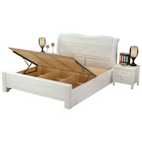 實木床1.8米雙人臥室床1.5米中式抽屜儲物橡木床1.2米兒童單人床