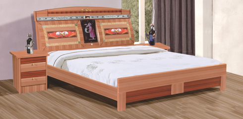 華森鑫江西橡木床：南康實木床的高清與細節賞析