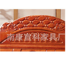 精選海棠木實木大床 南康工藝，品質保證305#