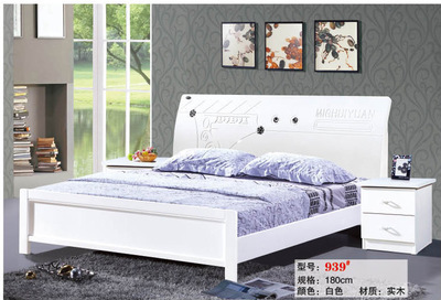 南康實(shí)木床新選擇 意林家具廠烤漆雙人床，床頭可單賣(mài)的靈活方案